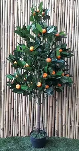 100-173 עץ תפוזים פורח מלאכותי