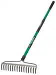 מגרפה 16 שיניים עם ידית פיבר 32404 TRUTOUGH TRUPER