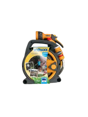 גלגלת HOZELOCK מיני 10 מטר כולל אקדח השקייה 