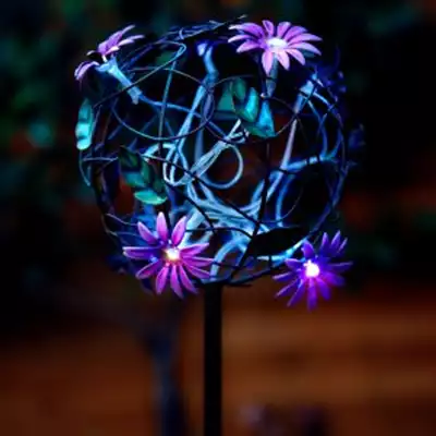 דוקרן גינה סולארי כדור פרחים גובה 84 ס