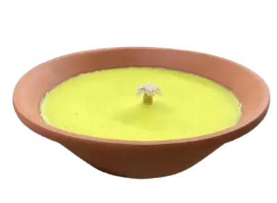 נר חרס ציטרונלה 18 ס