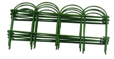 גדר מתכת מצופה פלסטיק אורך 3 מטר / גובה 40 ס