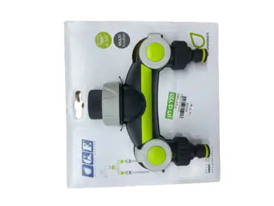מפצל 3/4 Y כפול+2 ברזים
