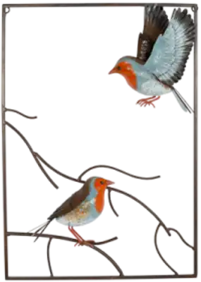 קיכלי אדום חזה יושב מסגרת ברזל