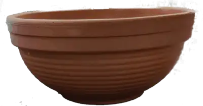 קערה פסים טרקוטה 