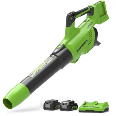 מפוח 48V + שתי סוללות 4.0Ah + מטען