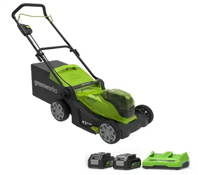  מכסחת דשא 48V + שתי סוללות 4.0Ah + מטען