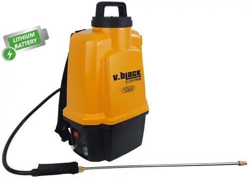 מרסס גב נטען 12 ליטר וולפי דגם אלקטרון V-BLACK 55618