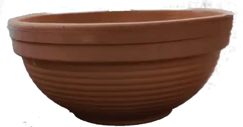 קערה פסים טרקוטה 