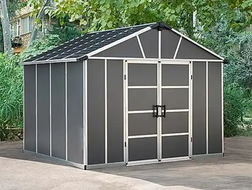 מחסן גינה יוקון 3.3X6.4 אפור